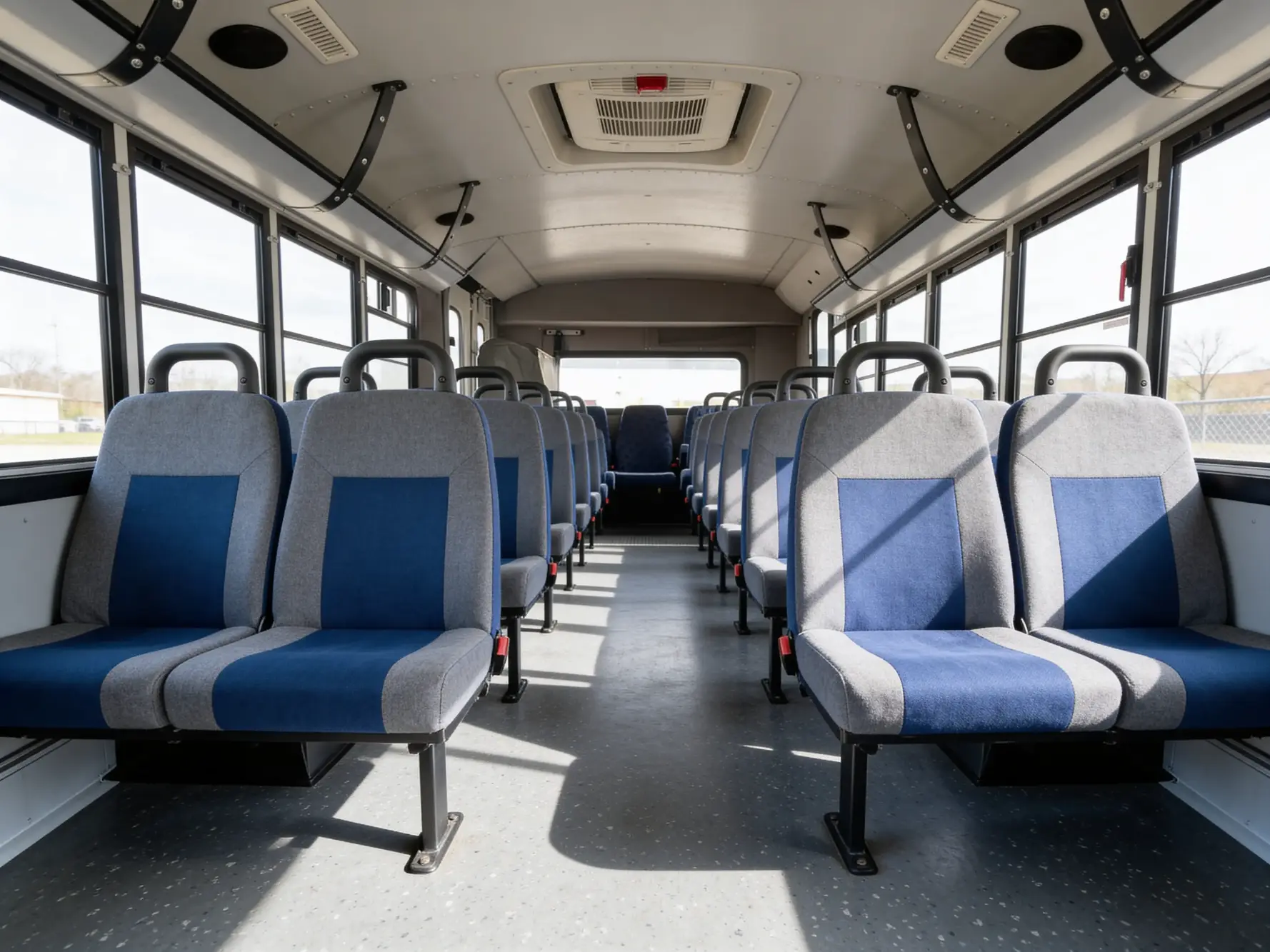 school bus inside